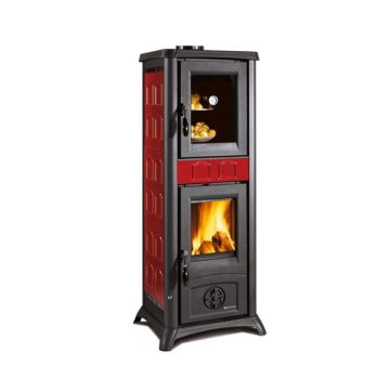 Stufa a legna LA NORDICA Gemma Forno elegance bordeaux