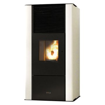 Termostufa a pellet COLA ENERGYCA Colore Bianco