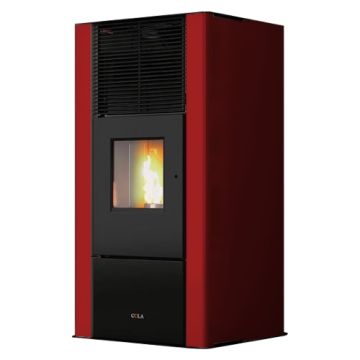 Termostufa a pellet COLA ENERGYCA 30S Colore Bordeaux