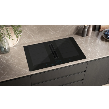 SIEMENS EX800NX68E Piano di cottura con cappa aspirante (induzione)/ Kochfeld mit integriertem Dunstabzug (Induktion)