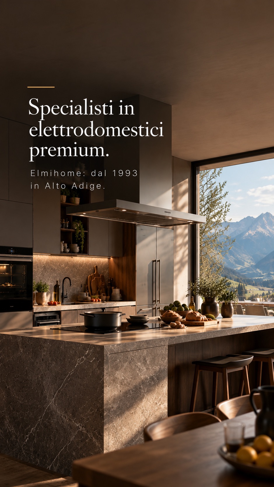 Cucina moderna con elettrodomestici premium da incasso &ndash; Elmihome